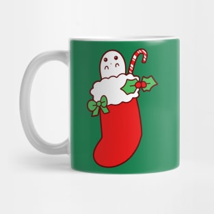 Cute Christmas Stocking Ghost Mug